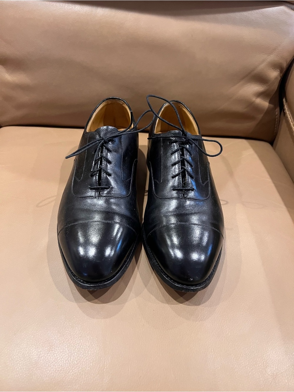 Johnston & Murphy Aristocraft Hide Park II Black Leather Sz 10